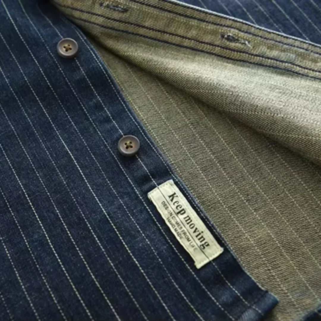 Camisa Denim Listrada