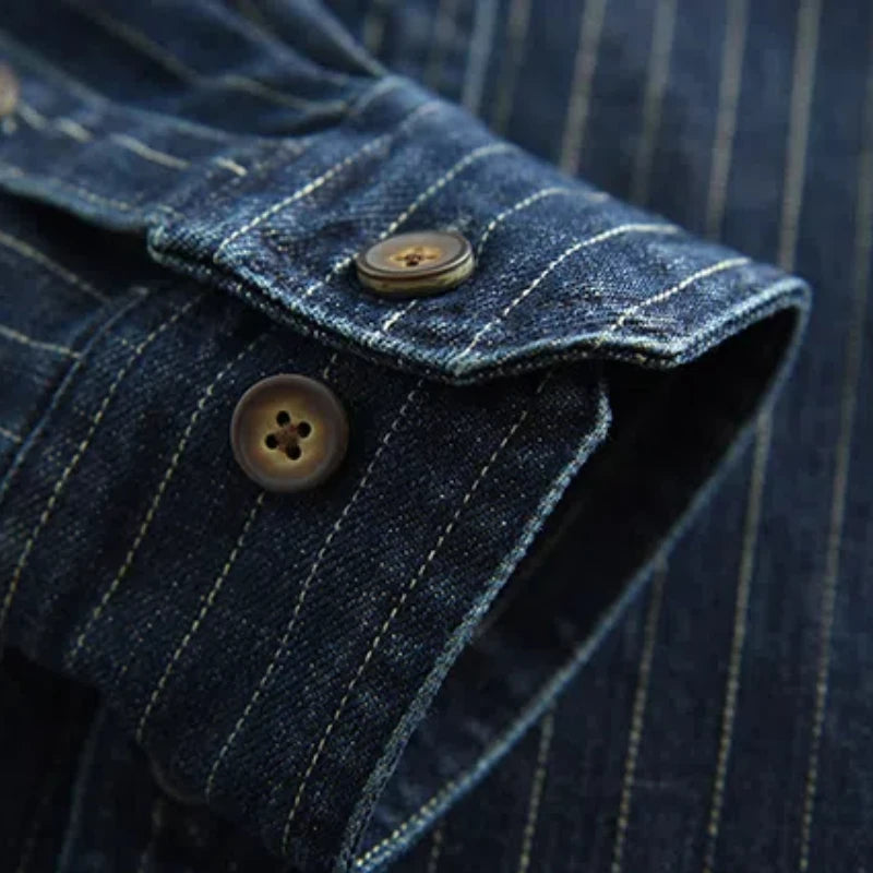 Camisa Denim Listrada