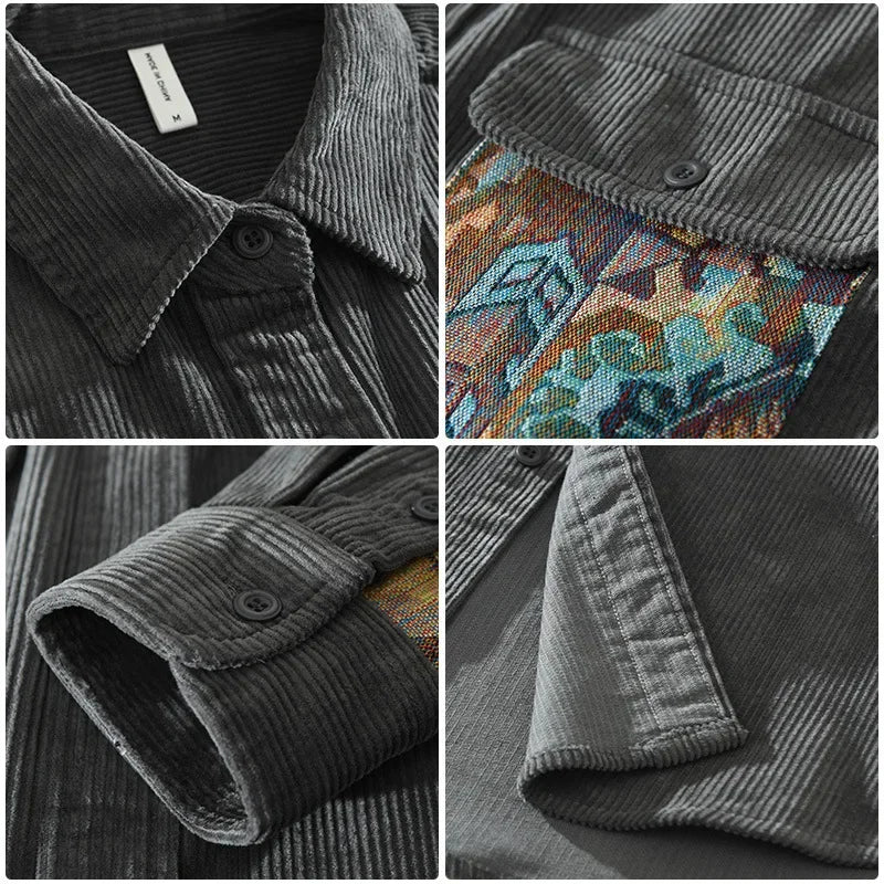 Camisa Arte em Veludo