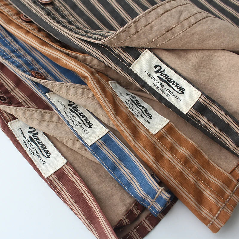 Camisa Cabana Listrada Algodão