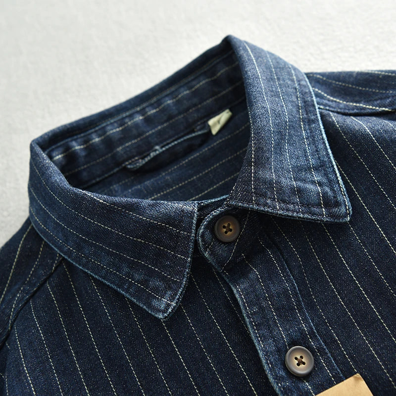 Camisa Denim Listrada