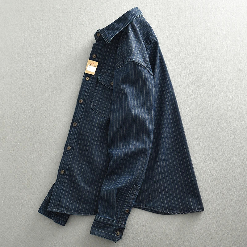 Camisa Denim Listrada
