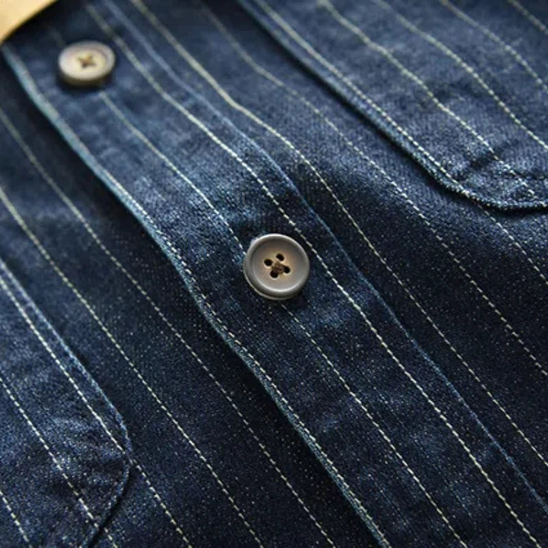 Camisa Denim Listrada