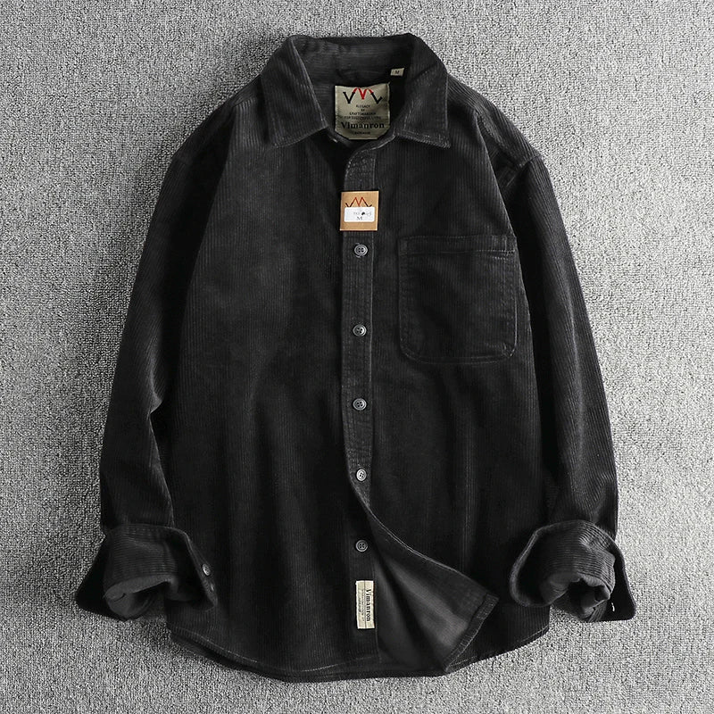 Camisa Worker Veludo Oversized