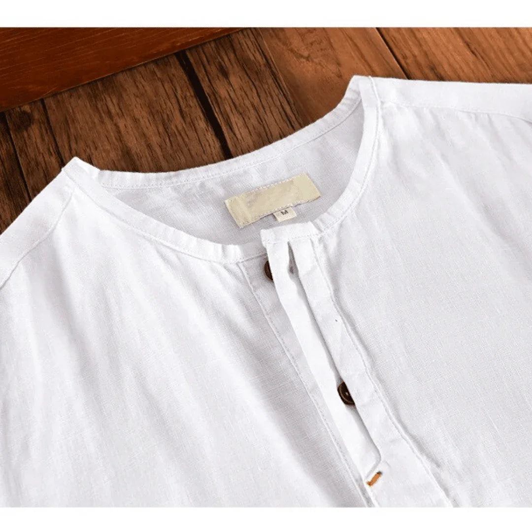 Camisa Alma Cotton & Linho - Branca - Almaselvagem