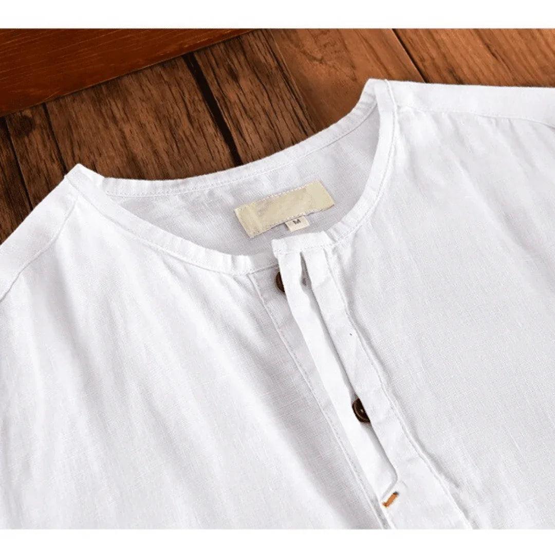 Camisa Alma Cotton & Linho - Branca - Almaselvagem