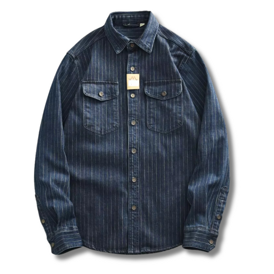 Camisa Denim Listrada