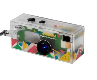 Mini Câmera Vintage 1984 – Chaveiro Retro