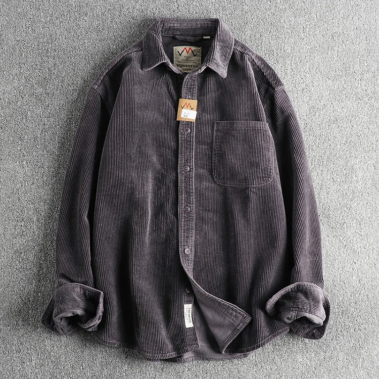 Camisa Worker Veludo Oversized