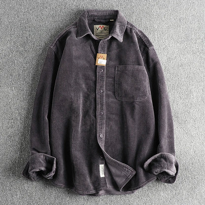 Camisa Worker Veludo Oversized