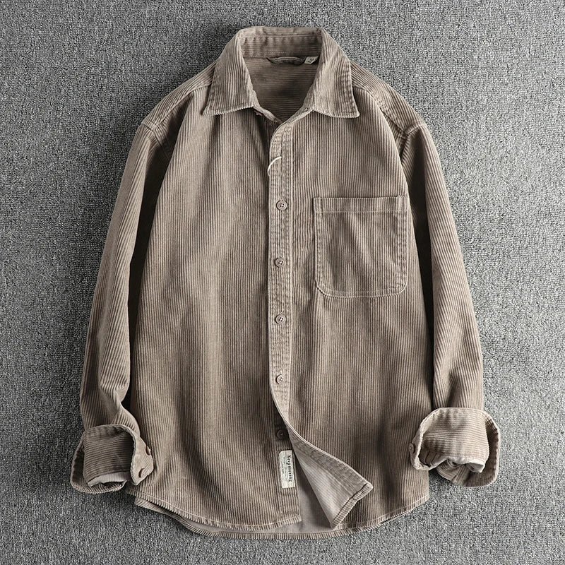 Camisa Worker Veludo Oversized