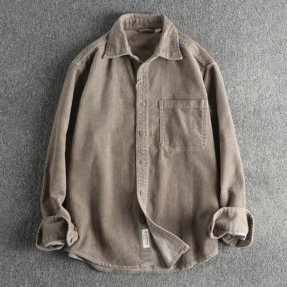Camisa Worker Veludo Oversized