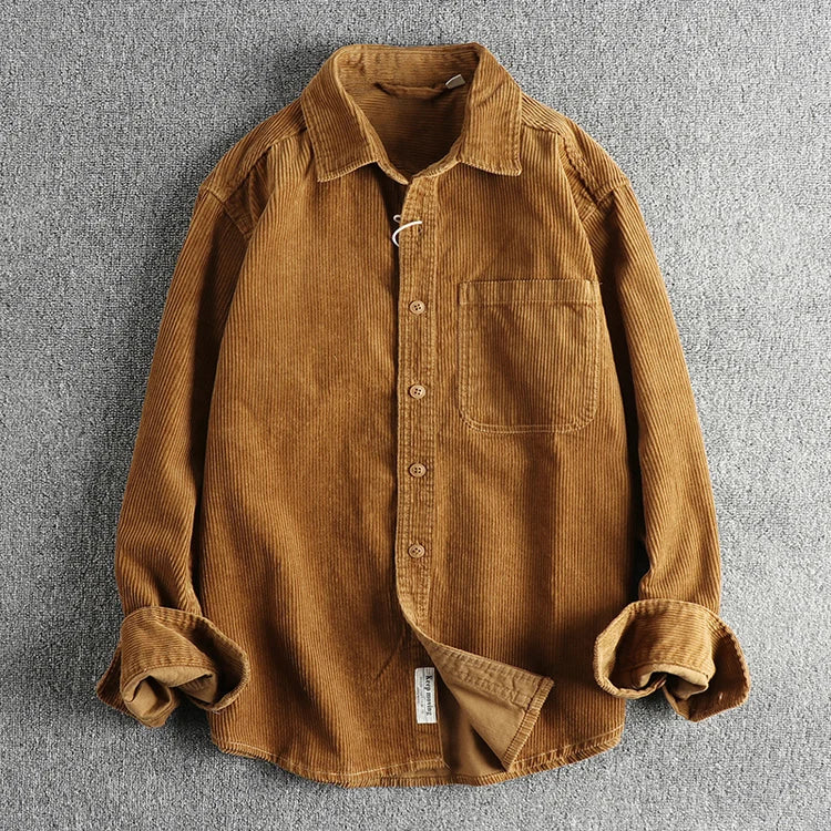 Camisa Worker Veludo Oversized