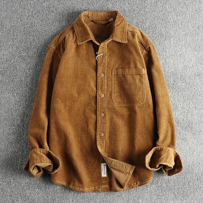 Camisa Worker Veludo Oversized