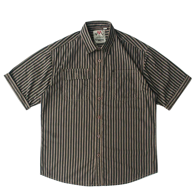 Camisa Cabana Listrada Algodão