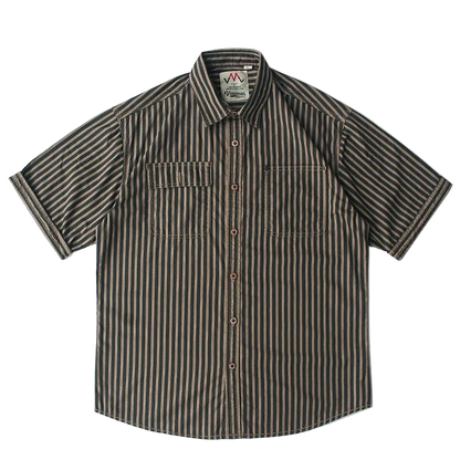Camisa Cabana Listrada Algodão