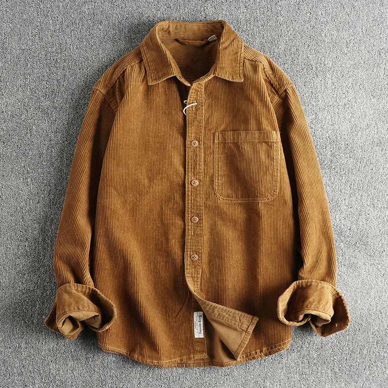 Camisa Worker Veludo Oversized