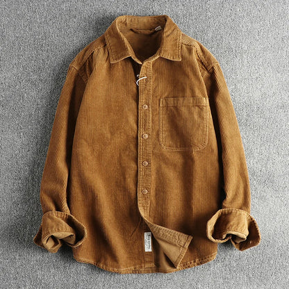 Camisa Worker Veludo Oversized