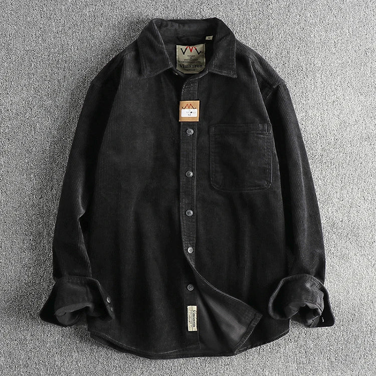 Camisa Worker Veludo Oversized