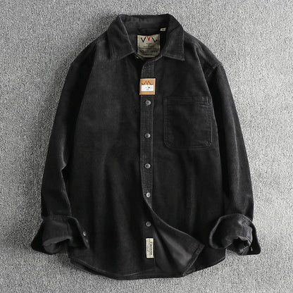 Camisa Worker Veludo Oversized