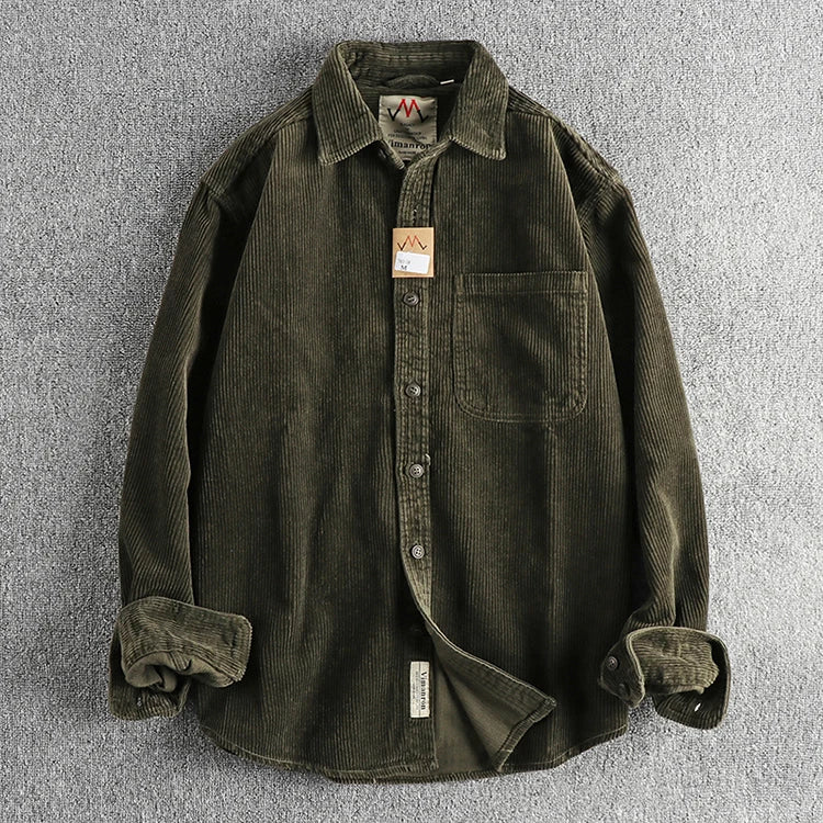 Camisa Worker Veludo Oversized