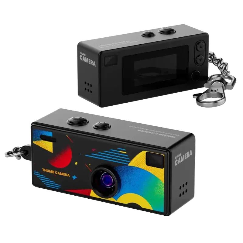 Mini Câmera Vintage 1984 – Chaveiro Retro