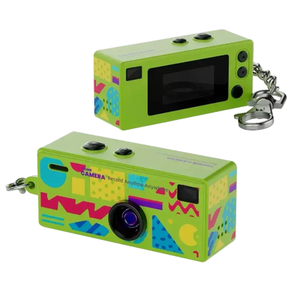 Mini Câmera Vintage 1984 – Chaveiro Retro