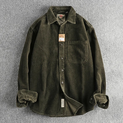 Camisa Worker Veludo Oversized
