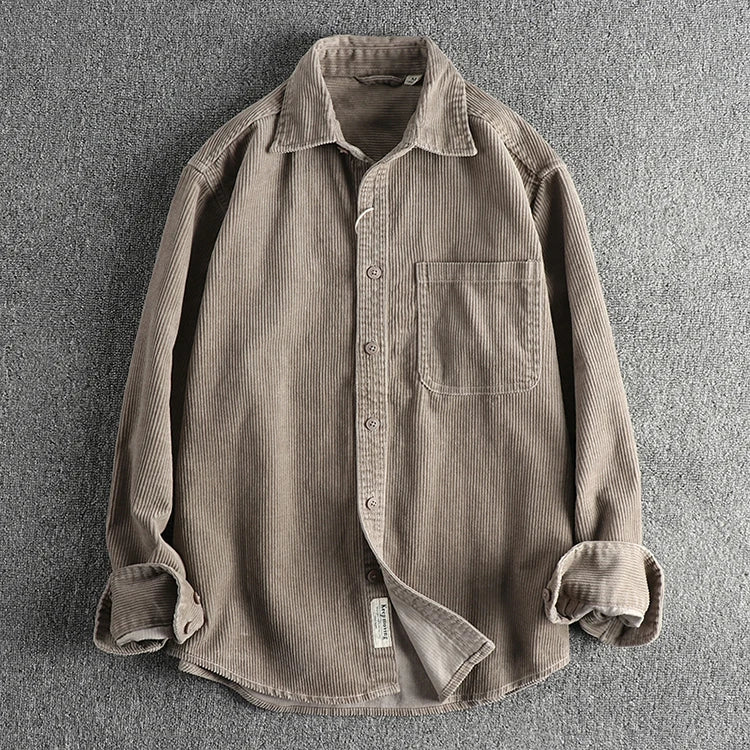 Camisa Worker Veludo Oversized