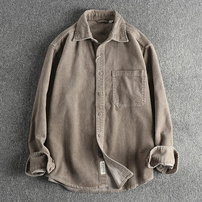 Camisa Worker Veludo Oversized