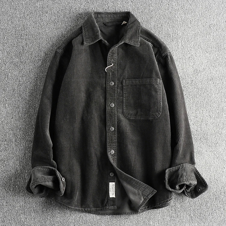 Camisa Worker Veludo Oversized