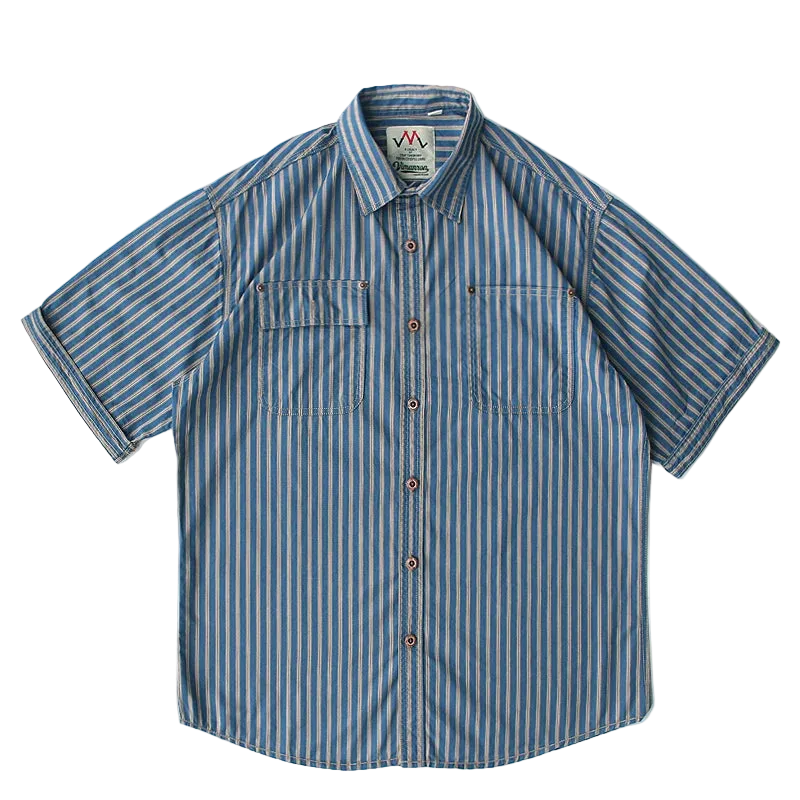 Camisa Cabana Listrada Algodão