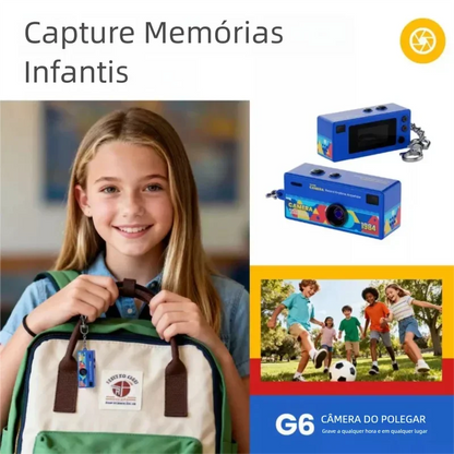 Mini Câmera Vintage 1984 – Chaveiro Retro