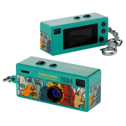 Mini Câmera Vintage 1984 – Chaveiro Retro