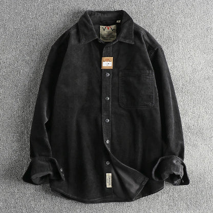 Camisa Worker Veludo Oversized
