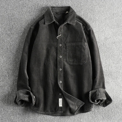 Camisa Worker Veludo Oversized