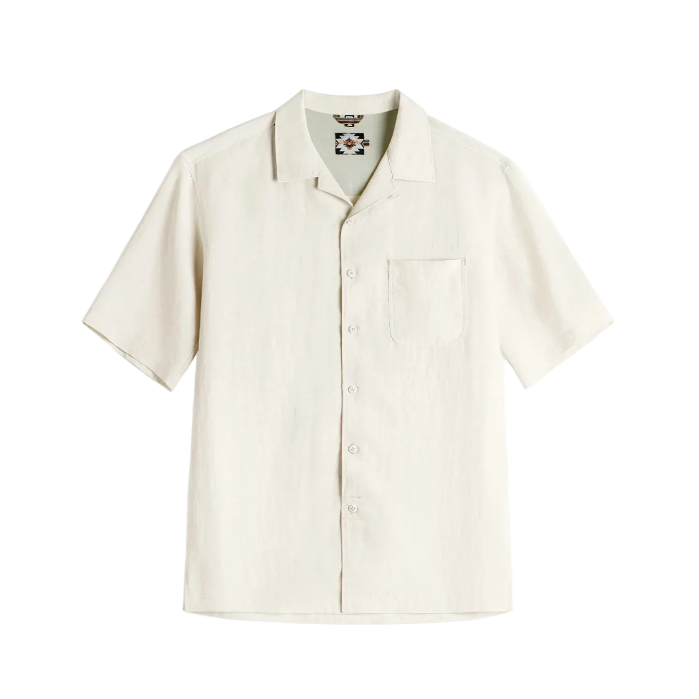 Camisa Estivador na cor Cru Palha vista de frente