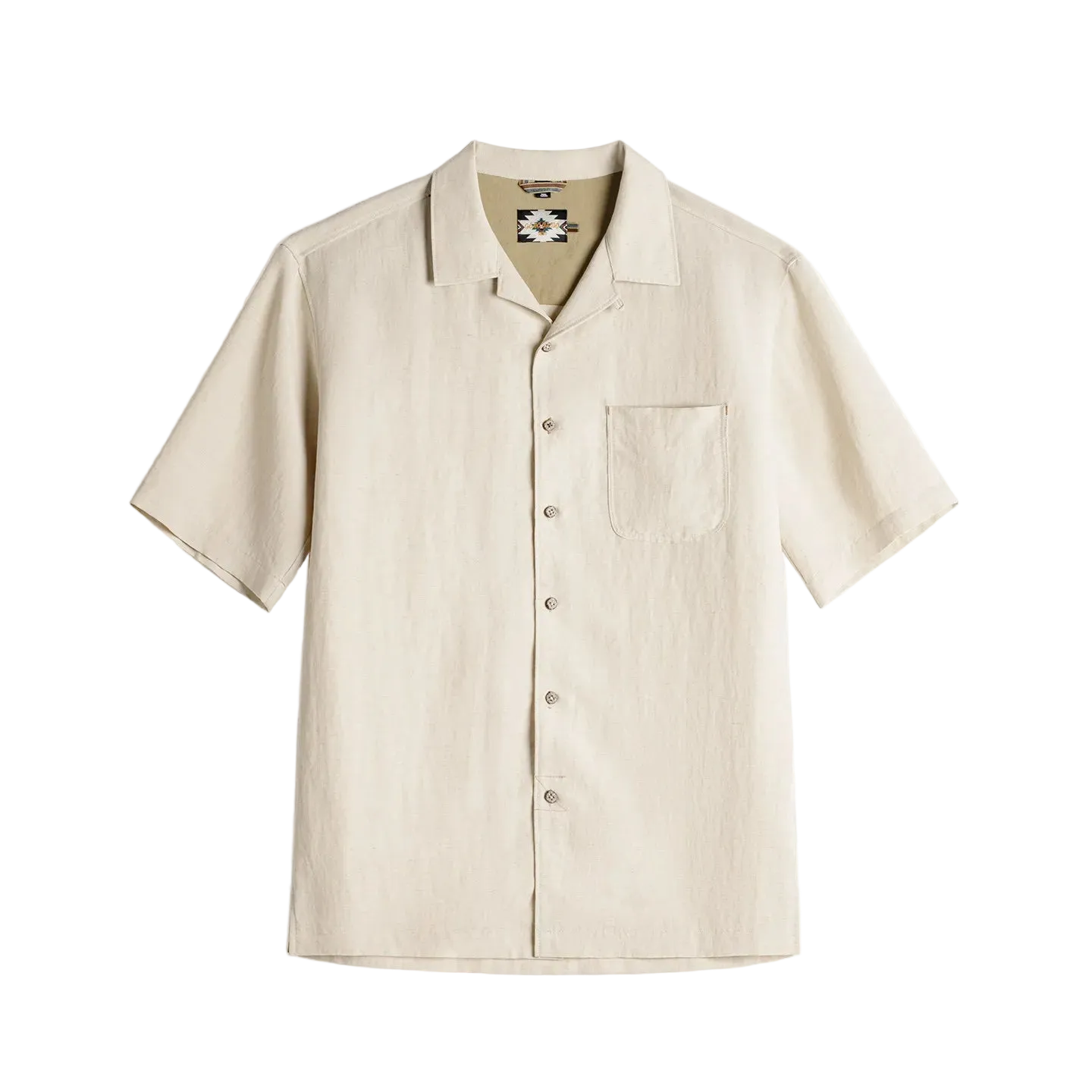 Camisa Estivador na cor Areia Clara vista de frente