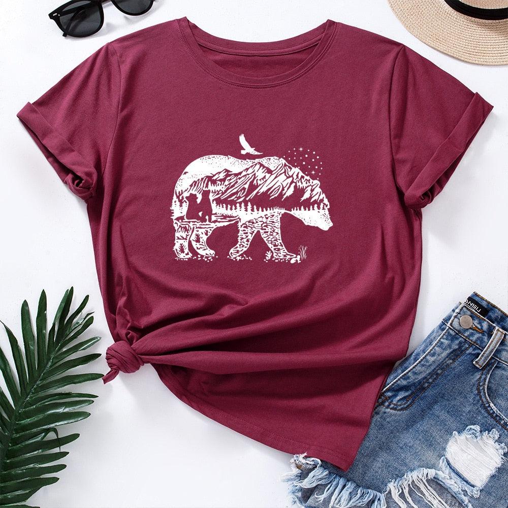 Camiseta Feminina Wild Bear - Almaselvagem