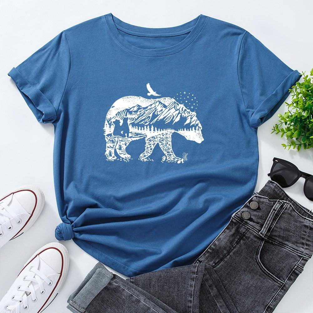 Camiseta Feminina Wild Bear - Almaselvagem