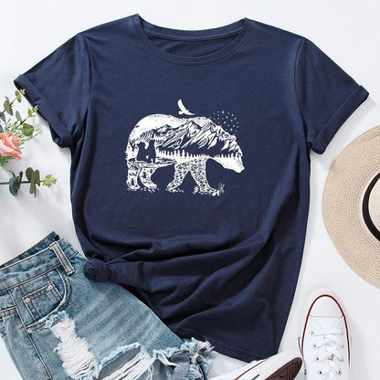 Camiseta Feminina Wild Bear - Almaselvagem