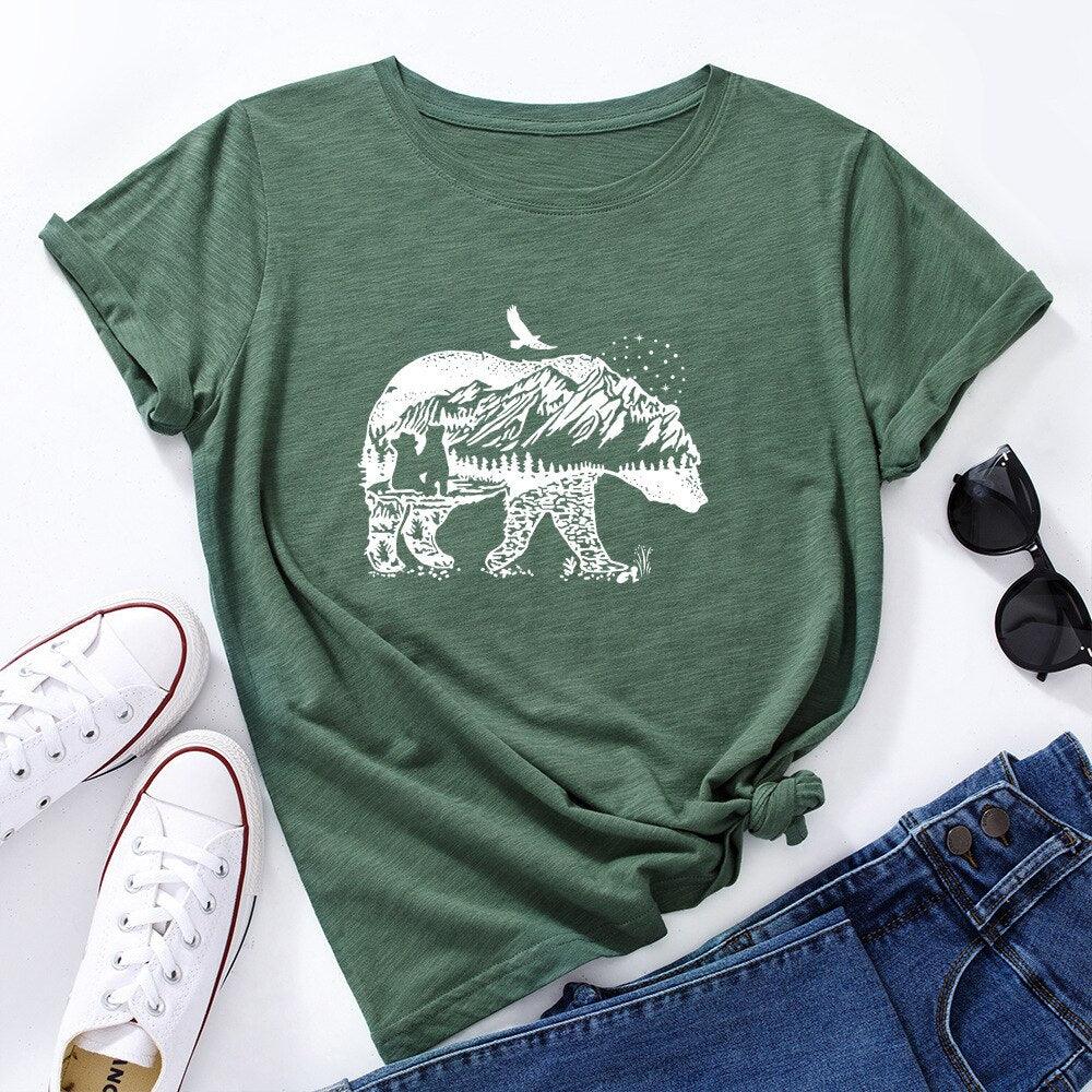 Camiseta Feminina Wild Bear - Almaselvagem