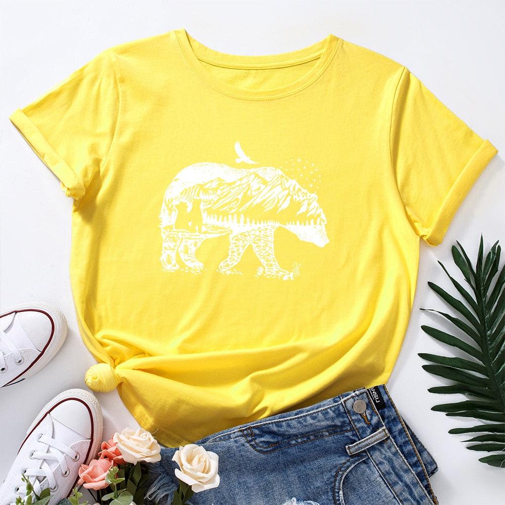 Camiseta Feminina Wild Bear - Almaselvagem