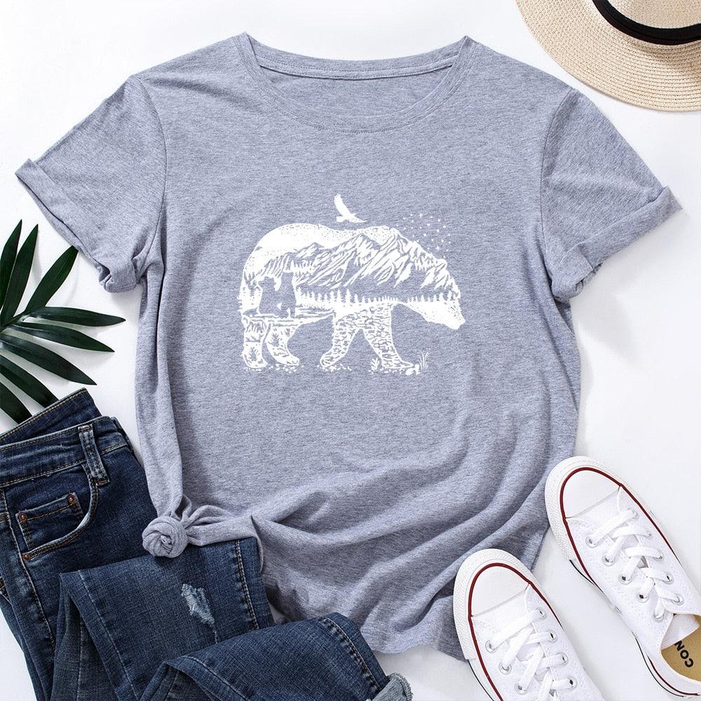 Camiseta Feminina Wild Bear - Almaselvagem